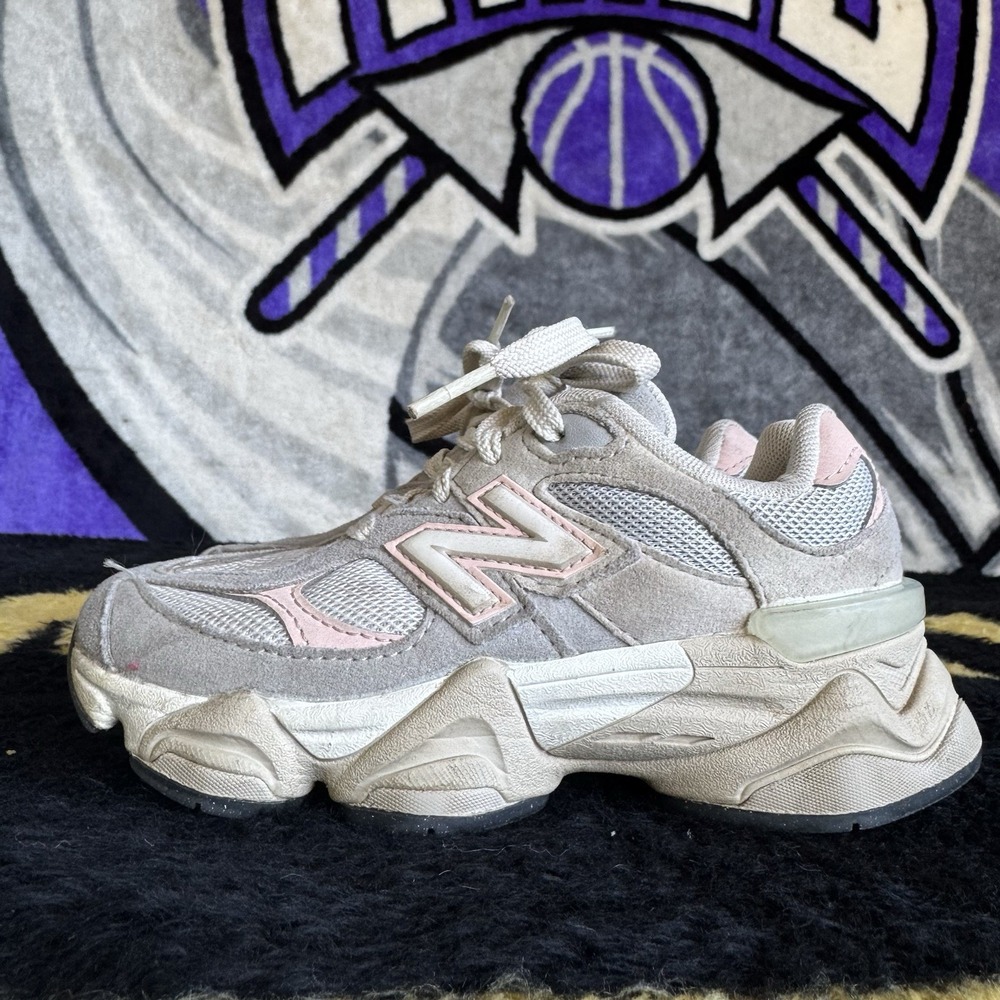 Size 12c -  New Balance 9060 Little Kids' Shoes Grey/Pink PC9060EL Youth